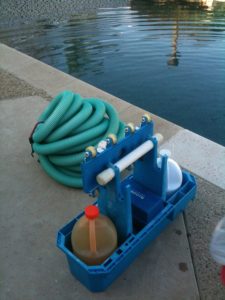 The typical tools for a Temecula pool cleaning service employee to bring to a job